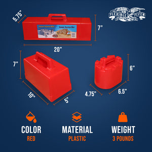 Flexible Flyer Snow Castle Kit 3 Pc Winter Snow and Beach Sand Fort Building Set