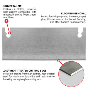 7" X 3" General Purpose Floor Scraper Tile Stripper Blade for TSCP8