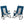 Foldable Rocking Padded Portable Camping Chair with Backrest and Armrest
