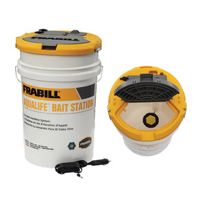 Frabill Aqua-Life Bait Station - 6 Gallon Bucket - TRAPSKI