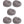 Intex Inflatable Contoured Corduroy Beanless Bag Lounge Chair, Gray (5 Pack)