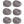 Intex Inflatable Beanless Bag Chair, Portable Blowup Lounge Seating, 6 Pack Gray