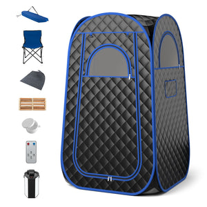Full-Body Personal Sauna Tent with 1000W 3L Steam Generator for Home Spa Relaxation