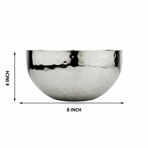 Full Polished Stainless Steel 8" Fruit Bowl