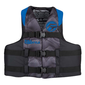 Full Throttle Adult Nylon Life Jacket - S/M - Blue/Black - TRAPSKI