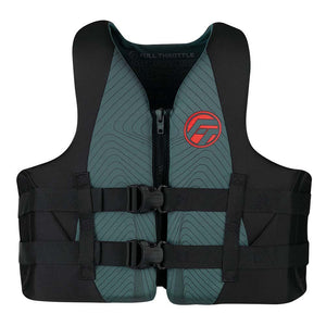 Full Throttle Adult Rapid-Dry Life Jacket - S/M - Grey/Black - TRAPSKI