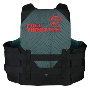 Full Throttle Adult Rapid-Dry Life Jacket - S/M - Grey/Black - TRAPSKI
