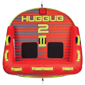 Full Throttle Hubbub 2 Towable Tube - 2 Rider - Red - TRAPSKI