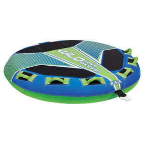 Full Throttle Wild Wake Shocker Towable Tube - 3 Rider - Blue - TRAPSKI