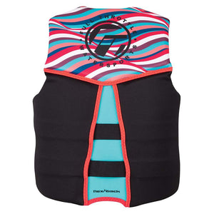 Full Throttle Womens Rapid-Dry Flex-Back Life Jacket - Womens M - Pink/Black - TRAPSKI