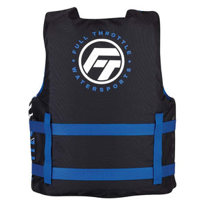 Full Throttle Youth Nylon Life Jacket - Blue/Black - TRAPSKI