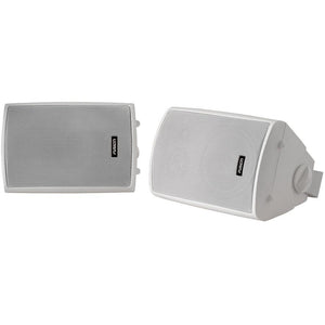 Fusion 4" Compact Marine Box Speakers - (Pair) White - TRAPSKI
