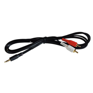 Fusion MS-CBRCA3.5 Input Cable - 1 Male (3.5 mm) to 2 Male RCA - TRAPSKI