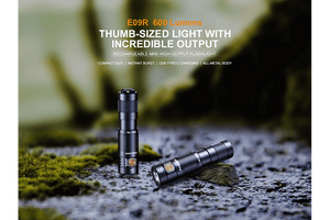 Fenix E09R Rechargeable High-Output Flashlight  - 600 Lumens
