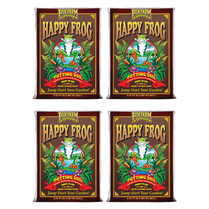 FoxFarm Happy Frog pH Adjusted Garden Potting Soil Bag,1.5 Cubic Feet (4 Pack)