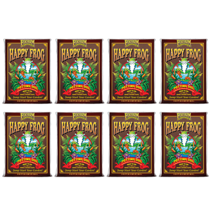 FoxFarm FX14047 Happy Frog pH Adjusted Garden Potting Soil Bag, 2 Cu Ft (8 Pack)