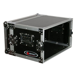 Odyssey FZER6 Adjustable 6U Pro Fight Zone Series Effects Rack Case with 6 Racks