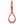 Heavy-Duty 4 Claw Timber Log Lifting Tongs with 3,000 lb Capacity - Red