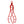 Heavy-Duty 4 Claw Timber Log Lifting Tongs with 3,000 lb Capacity - Red
