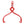 Heavy-Duty 4 Claw Timber Log Lifting Tongs with 3,000 lb Capacity - Red