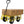 Heavy Duty Steel Garden Cart with Mesh Sides - Dark Green, Red, Yellow