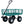 Heavy Duty Steel Garden Cart with Mesh Sides - Dark Green, Red, Yellow