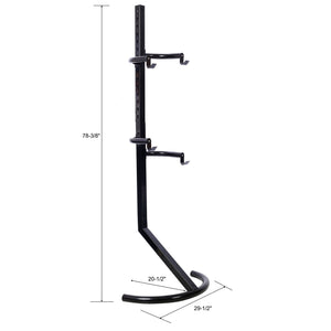 Indoor Bike Rack Stand with Adjustable Arms - Black
