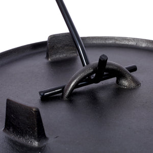 Pre-Seasoned Cast Iron Dutch Oven with Skillet Lid - Black