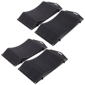 Tire Saver Ramps with Anti-Slip Design - Set of 4, Black