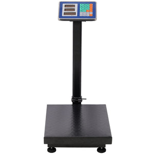Digital Weight Computing Floor Platform Scale with Price Calculator - Black