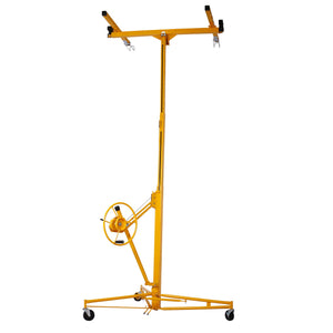Heavy Duty Drywall Lift Panel Hoist with Adjustable Height - Yellow, Black, or Red