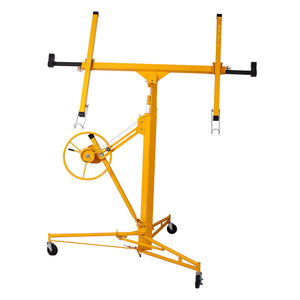 Heavy Duty Drywall Lift Panel Hoist with Adjustable Height - Yellow, Black, or Red