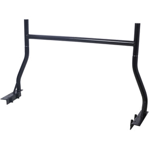 Heavy Duty Extendable Steel Truck Ladder Rack Set with 800 lb Capacity - Black