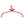 Heavy Duty Log Lifting Tongs with Swivel Hook and Sharp Teeth - Red