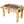 Hurricane Foosball Table with Steel and Wood Construction - Yellow, Black, or Light Brown
