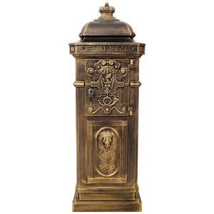 Large-Capacity Mailbox with Vintage Roman Column Design - Available in 4 Colors