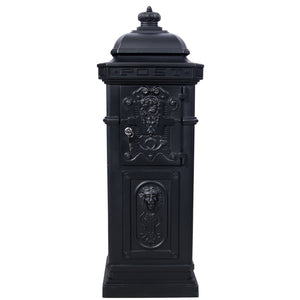 Large-Capacity Mailbox with Vintage Roman Column Design - Available in 4 Colors