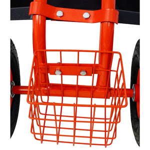 Rolling Garden Scooter Cart Seat with 360 Swivel and Tool Tray - Light Blue, Green, or Red