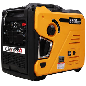 Super Quiet Inverter Generator 5.5Kw Portable Electric & Remote Start - Black