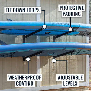 Sandbridge SUP & Surfboard Storage | Outdoor Adjustable Rack | 2 Level