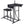 Foldable Shooting Bench with Adjustable Height Table