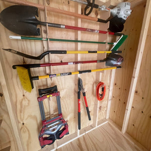 Garden Tool Organizer Rack - Stud Mounted