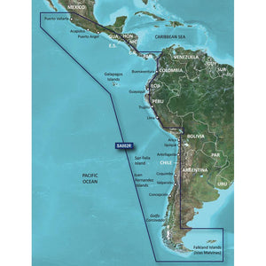 Garmin BlueChart g3 HD - HXSA002R - South America West Coast - microSD/SD - TRAPSKI