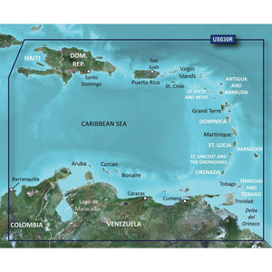 Garmin BlueChart g3 HD - HXUS030R - Southeast Caribbean - microSD/SD - TRAPSKI