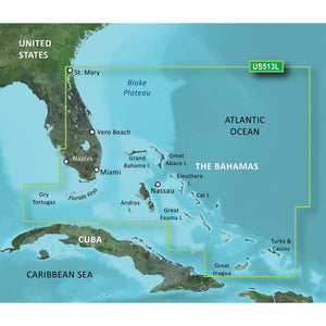 Garmin BlueChart g3 Vision HD - VUS513L - Jacksonville - Bahamas - microSD/SD - TRAPSKI