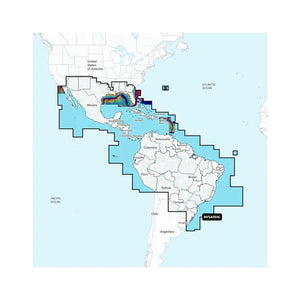 Garmin Navionics Vision+ NVSA004L -Mexico, the Caribbean to Brazil - Inland Coastal Marine Charts - TRAPSKI