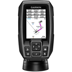 Garmin STRIKER 4 Fishfinder Worldwide Version w/77/200kHz - 4-Pin Transducer w/Transom & Trolling Motor Mounts - TRAPSKI
