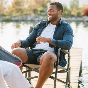 GCI Outdoor FirePit Rocker Low Rocking Chair & Outdoor Camping Chair - TRAPSKI