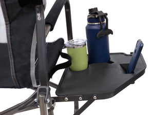 GCI Outdoor Freestyle Rocker XL Portable Folding Rocking Chair, Outdoor Camping Chair with Side Table, Aluminum - TRAPSKI