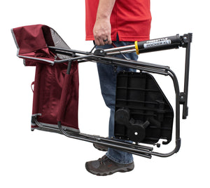 GCI Outdoor Freestyle Rocker XL Portable Folding Rocking Chair, Outdoor Camping Chair with Side Table, Aluminum - TRAPSKI